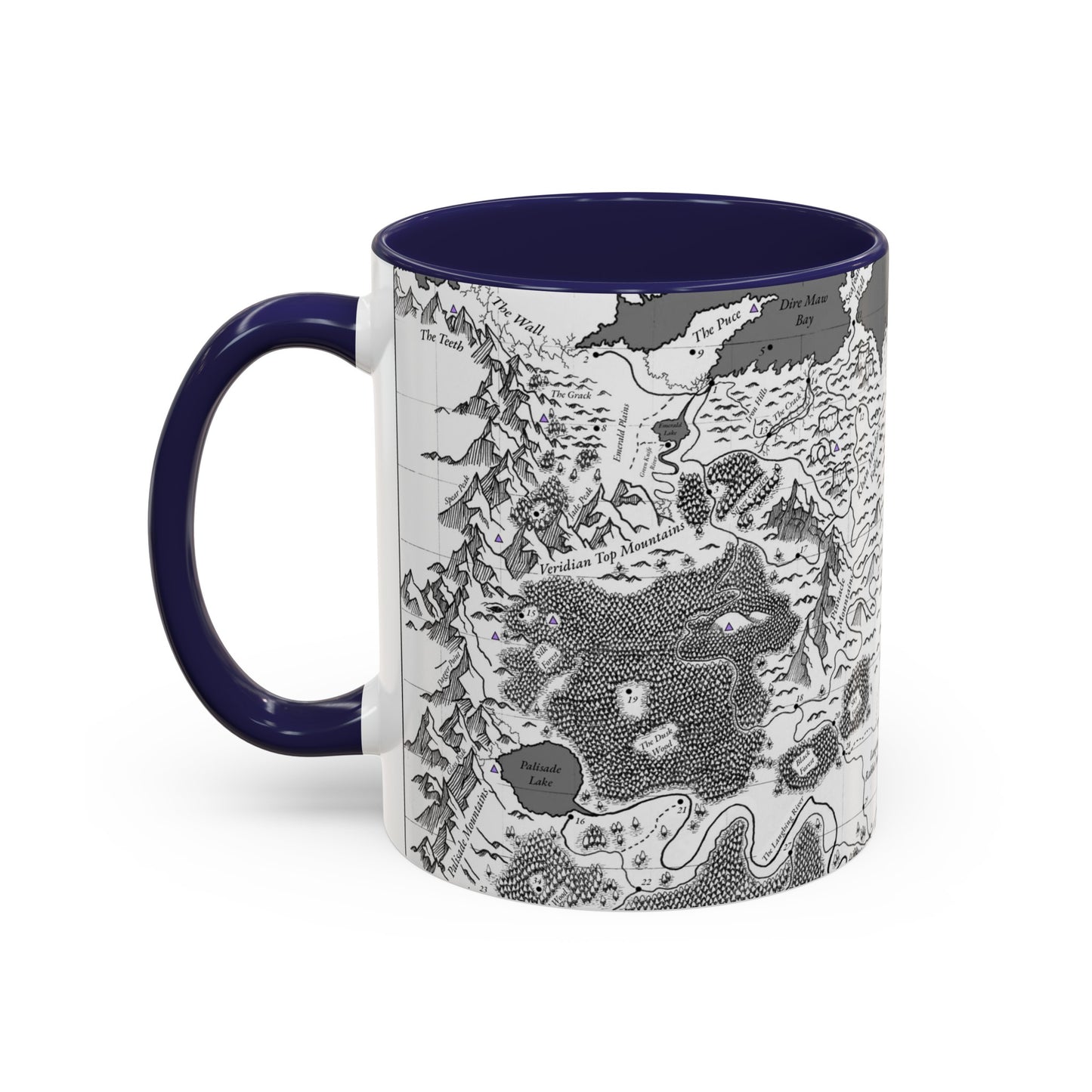 Raevlon Map Coffee Mug, 11oz