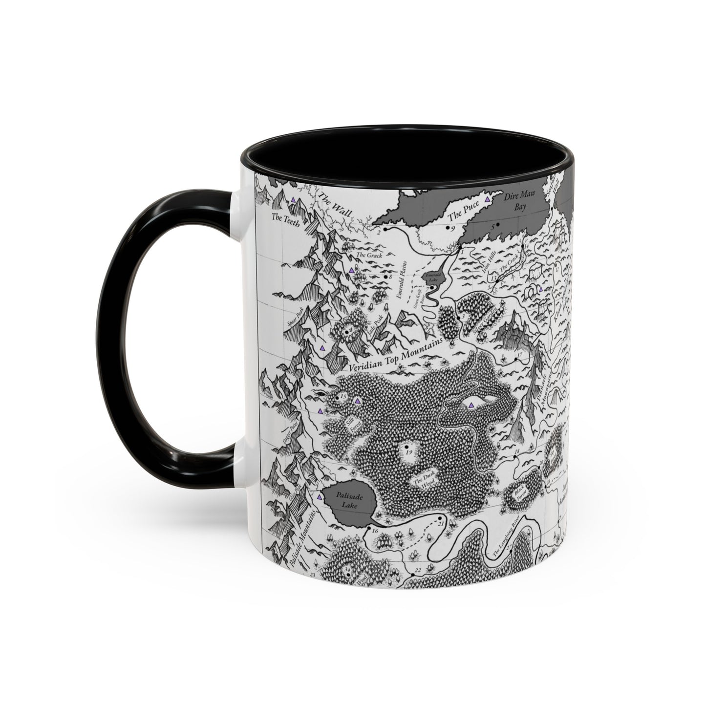 Raevlon Map Coffee Mug, 11oz