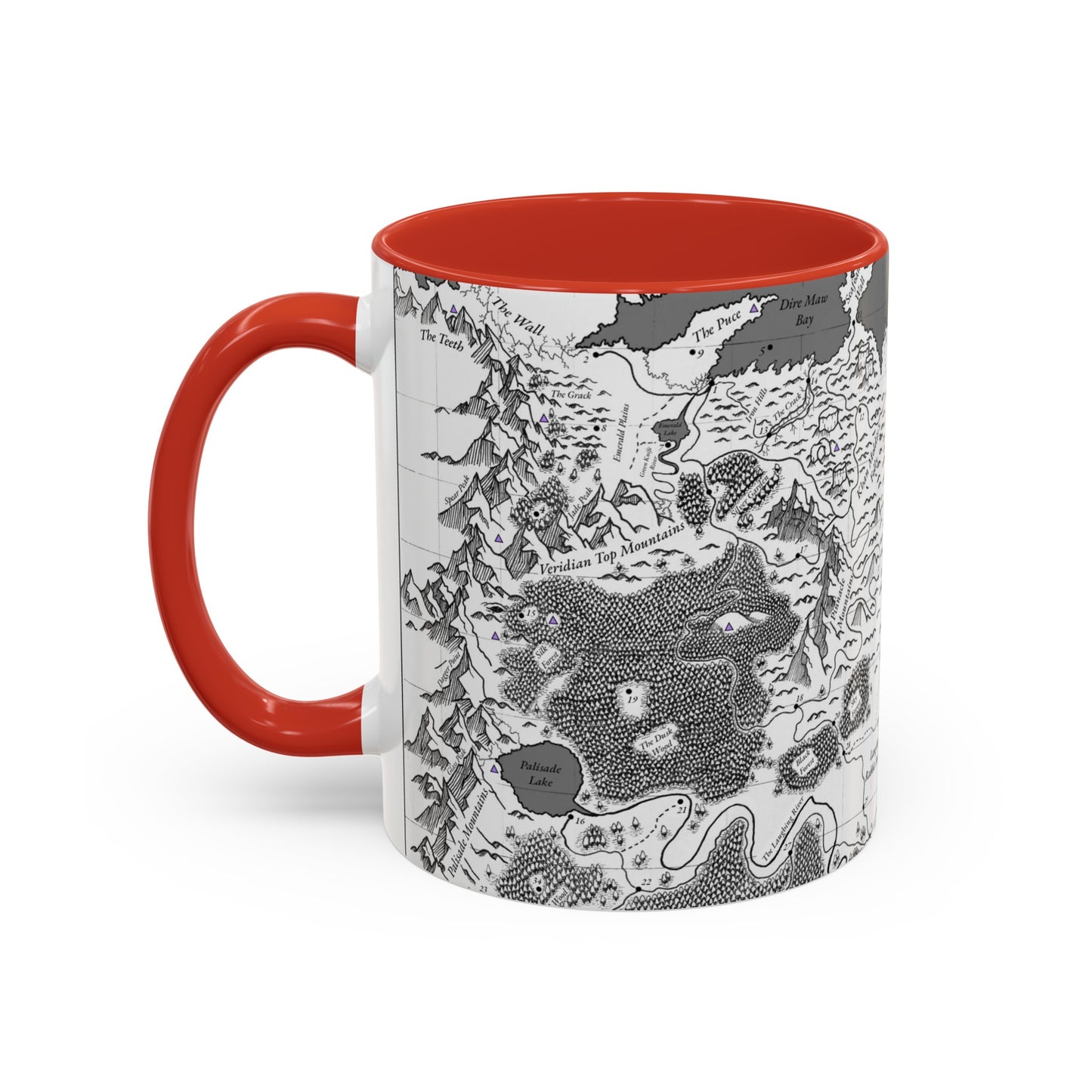 Raevlon Map Coffee Mug, 11oz