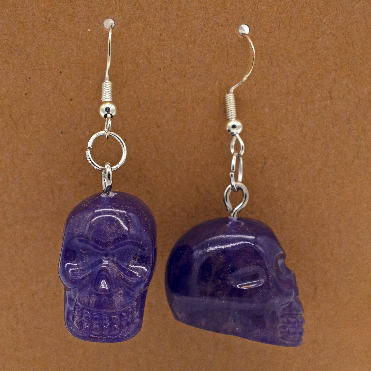Bastard's Blue Blood Skull Earrings