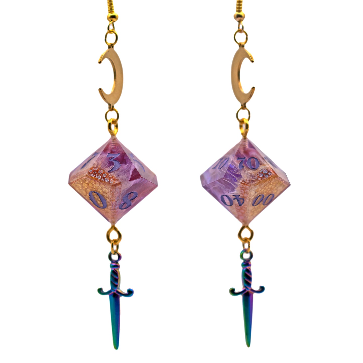 Artisan Dice Dangle Earrings