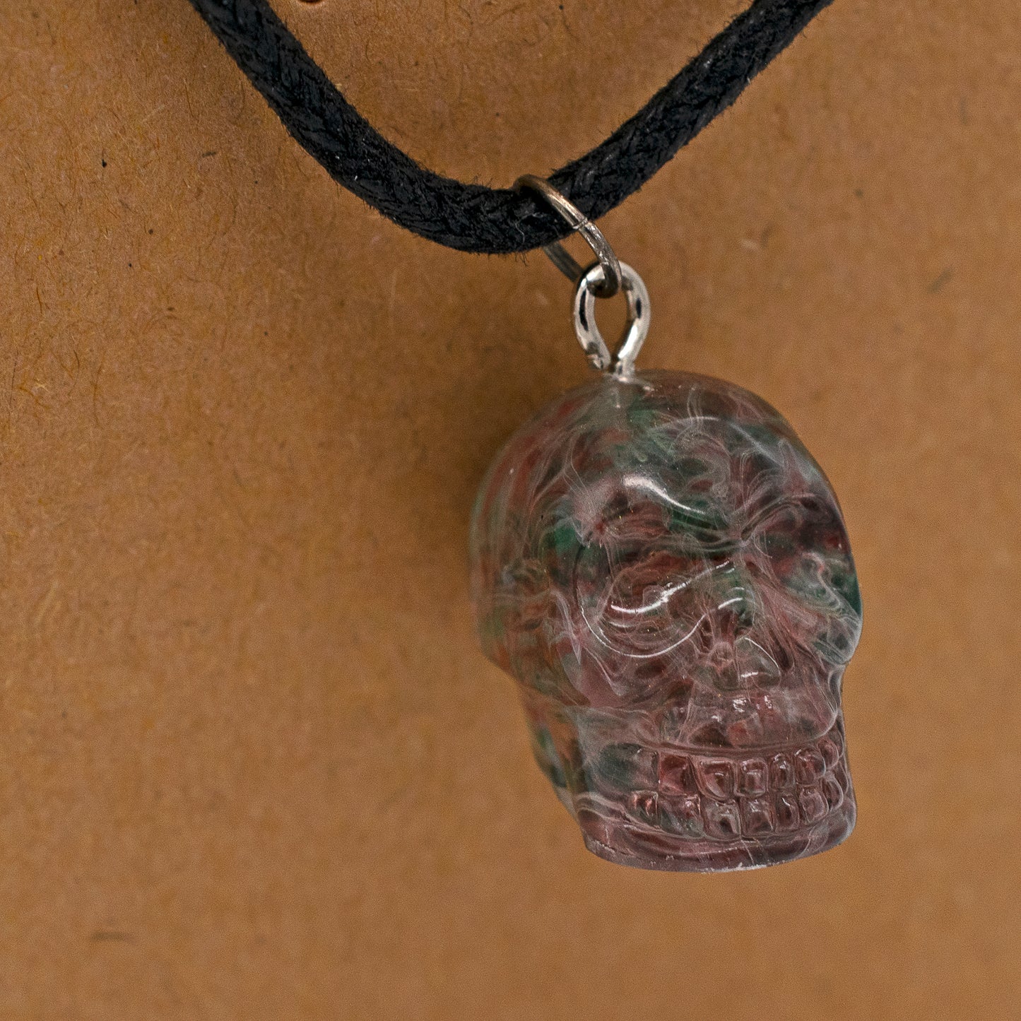 Winter Festivity Skull Necklace (Dark)