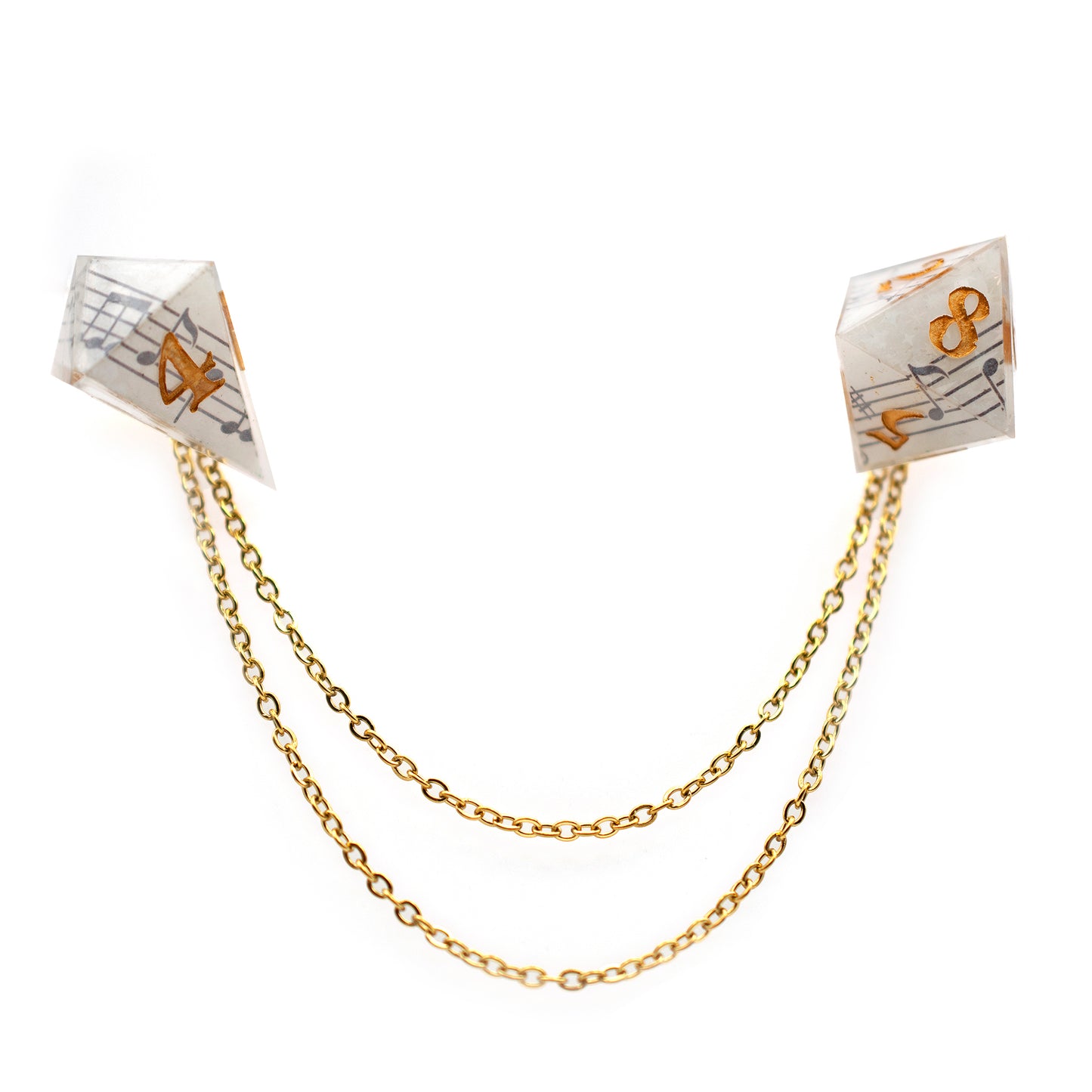 Bardsong Dice Collar Pins