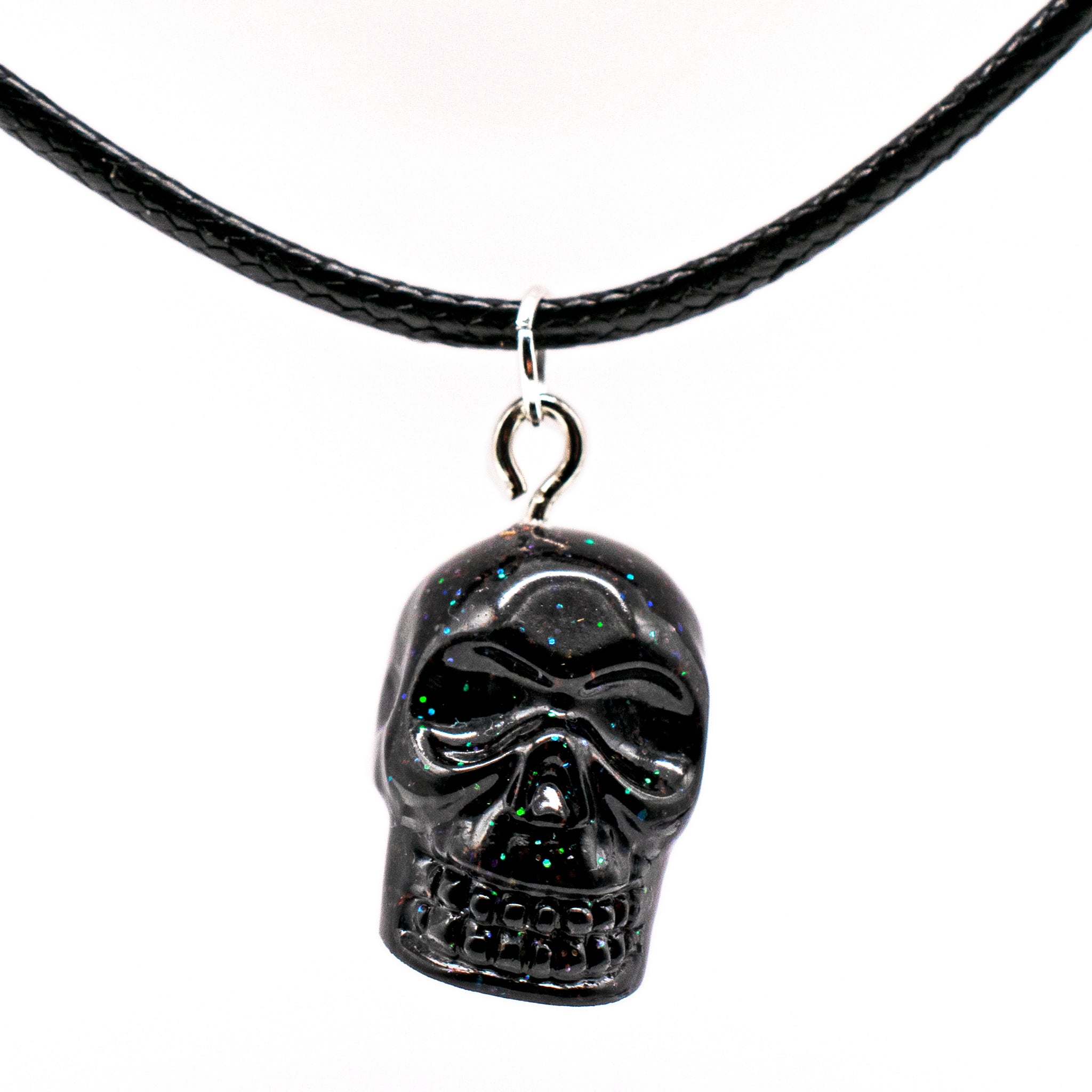 Men's Big Large Heavy Black Skull Pendant Necklace Stainless Steel Biker  Chain | eBay