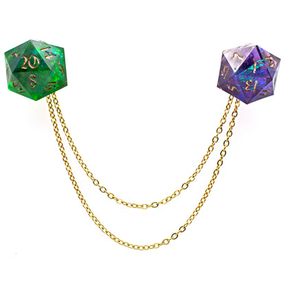 Mystery Dice Collar Pins