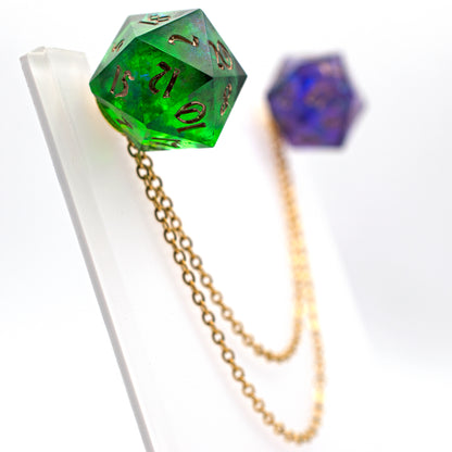 Mystery Dice Collar Pins