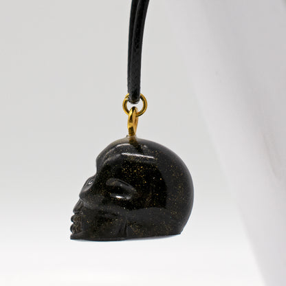 Night Sky Skull Necklace