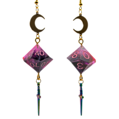 Artisan Dice Dangle Earrings