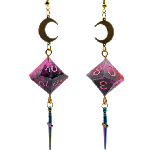 Artisan Dice Dangle Earrings
