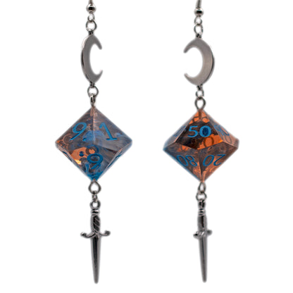 Artisan Dice Dangle Earrings