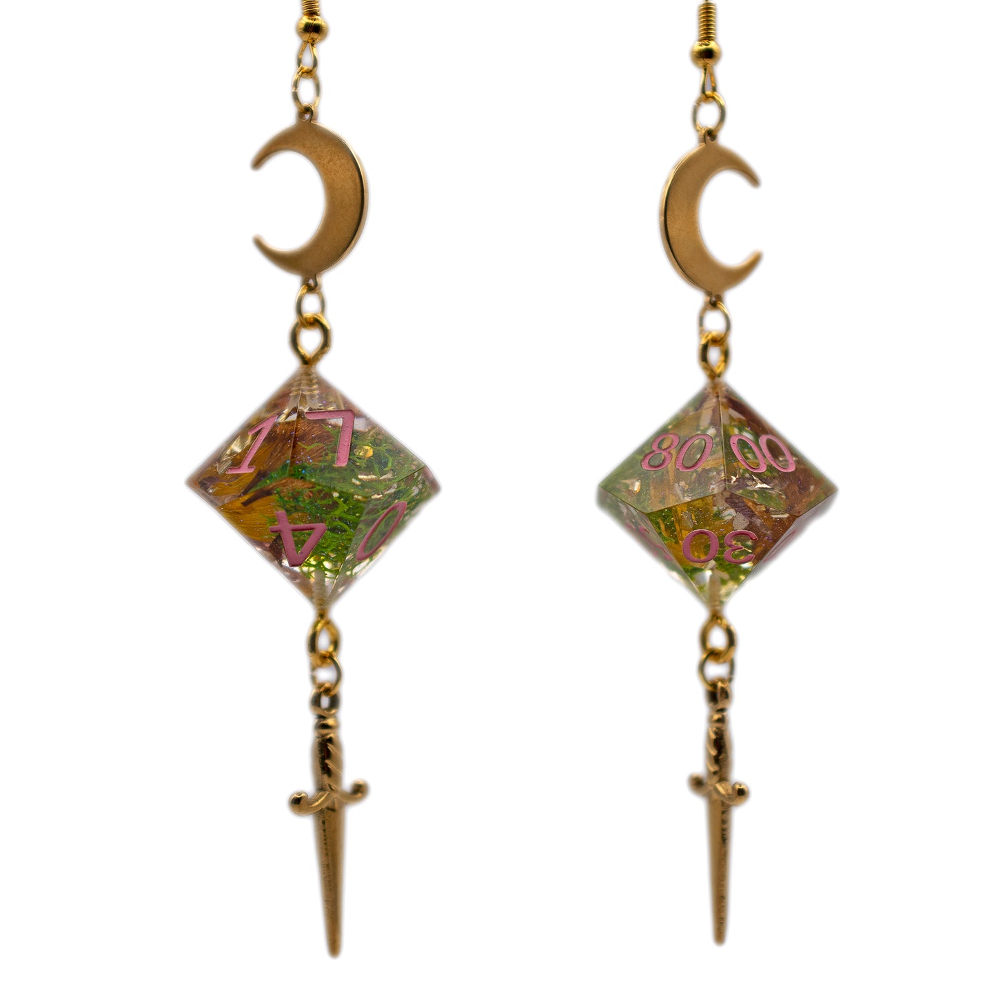 Artisan Dice Dangle Earrings