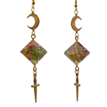 Artisan Dice Dangle Earrings