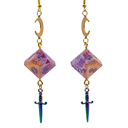 Artisan Dice Dangle Earrings