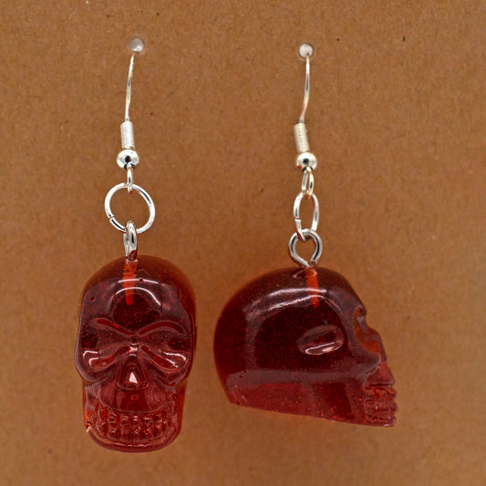 Sanguine Skull Earrings