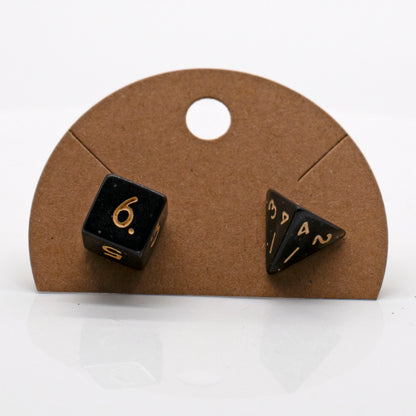 Halfling Mystery Dice Stud Earrings