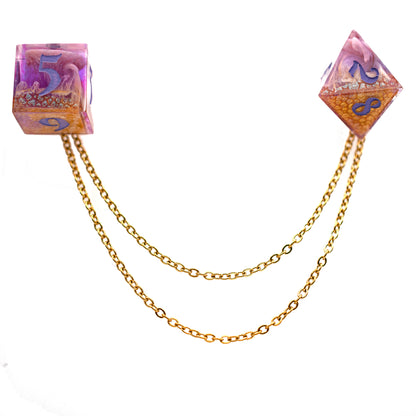 Mystery Dice Collar Pins