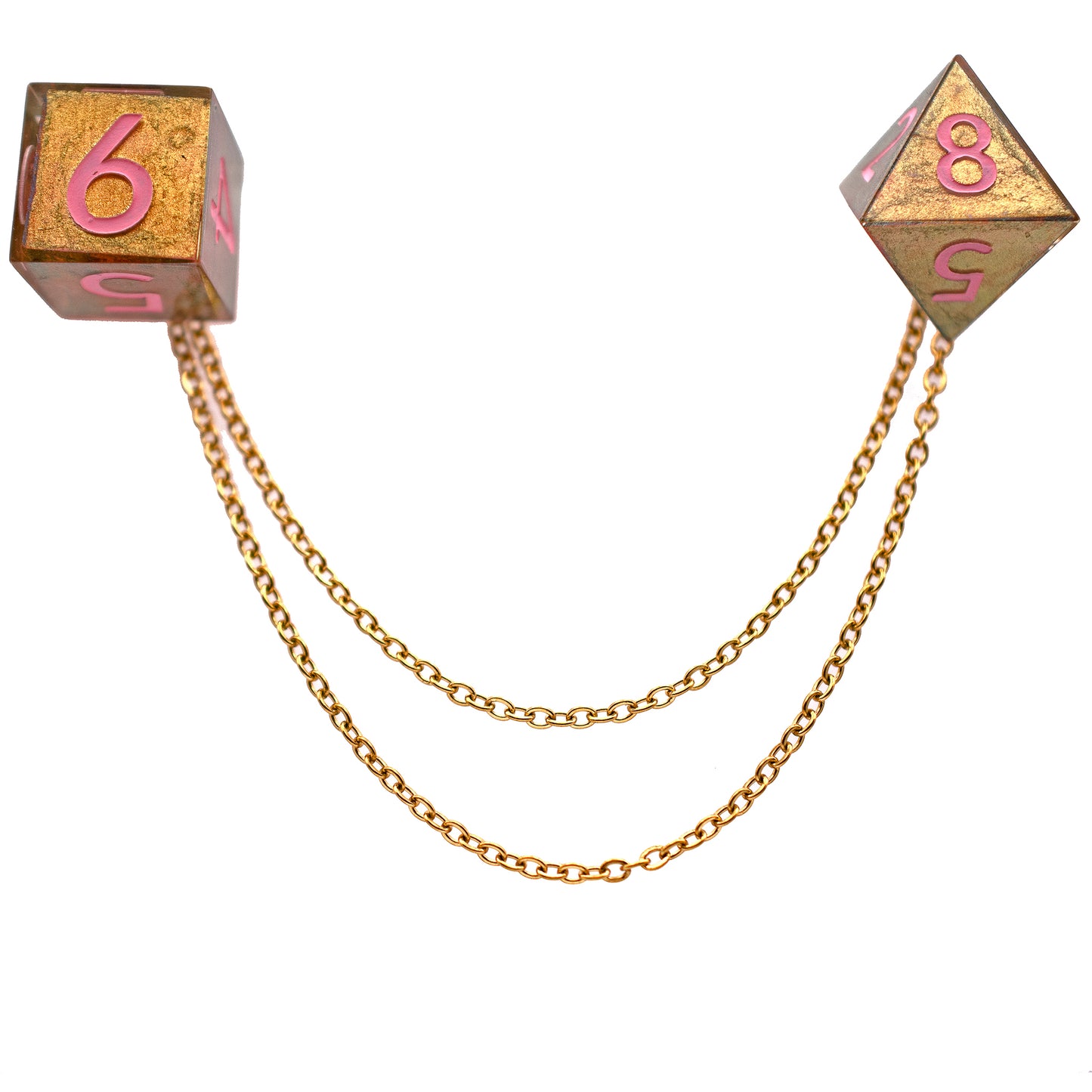 Mystery Dice Collar Pins