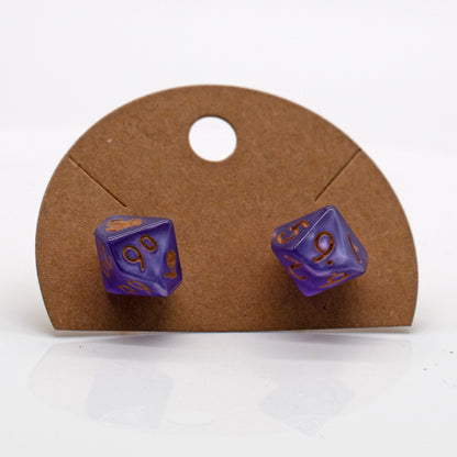 Halfling Mystery Dice Stud Earrings