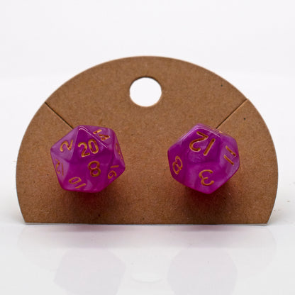 Halfling Mystery Dice Stud Earrings