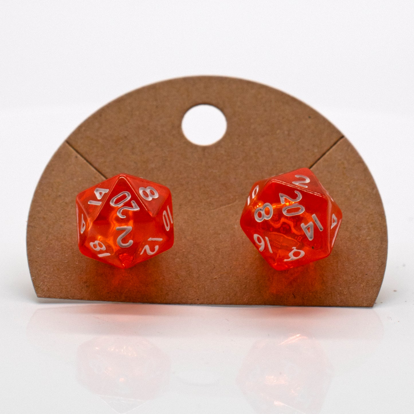 Halfling d20 Dice Stud Earrings