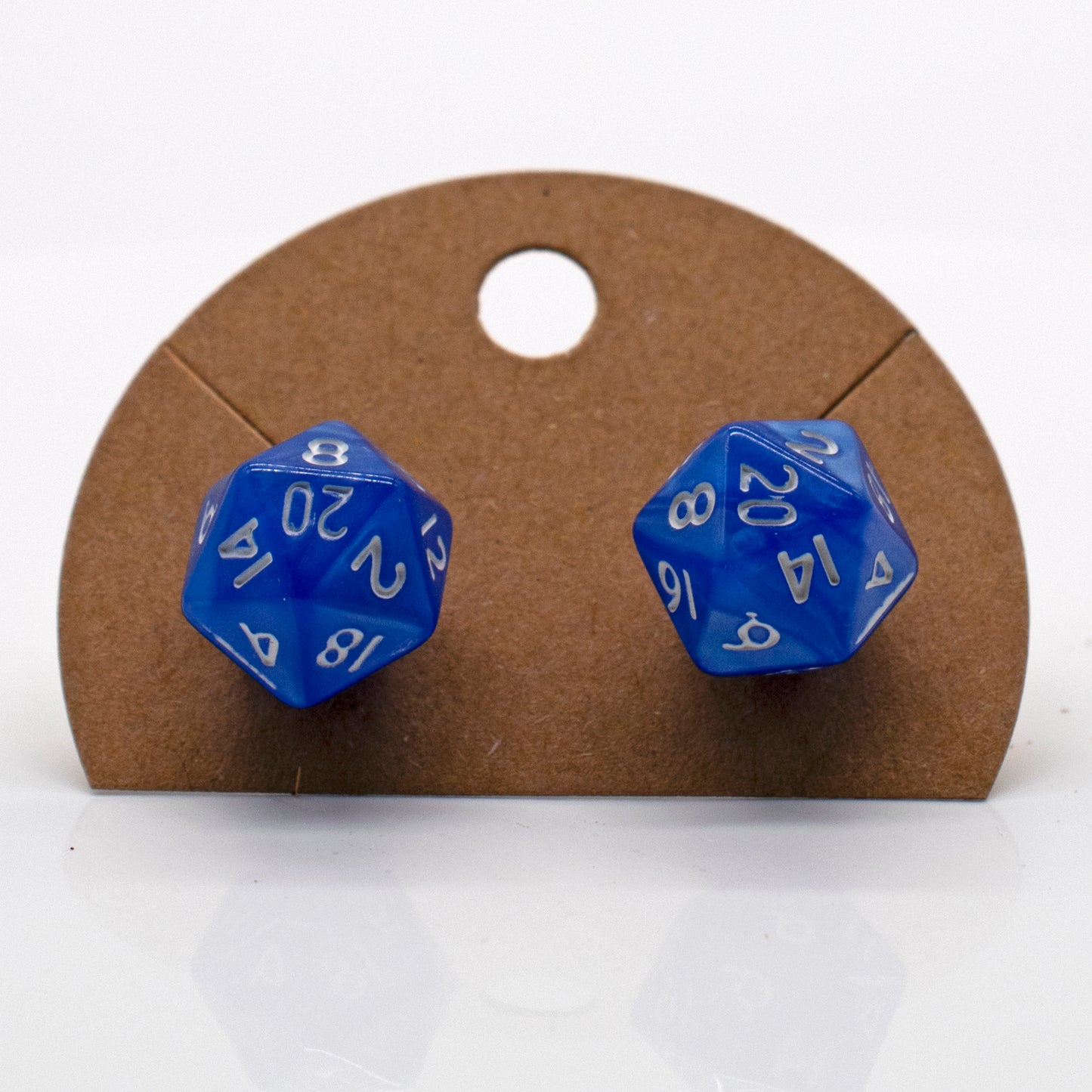 Halfling d20 Dice Stud Earrings