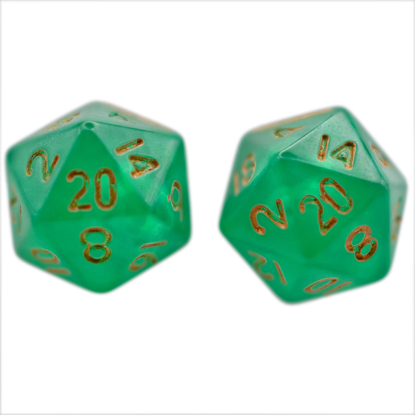 Halfling d20 Dice Stud Earrings