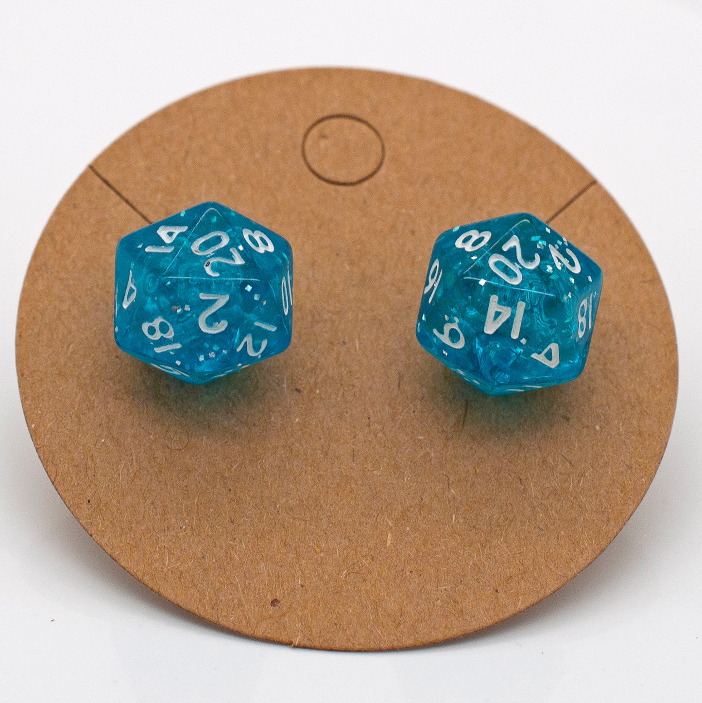 Halfling d20 Dice Stud Earrings